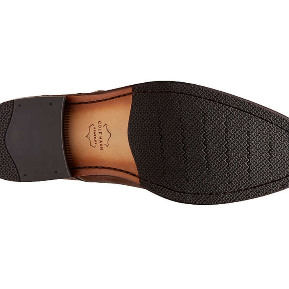 COLE HAAN Mens Monk Strap Slip On Leather Shoes - Picture 4 of 6